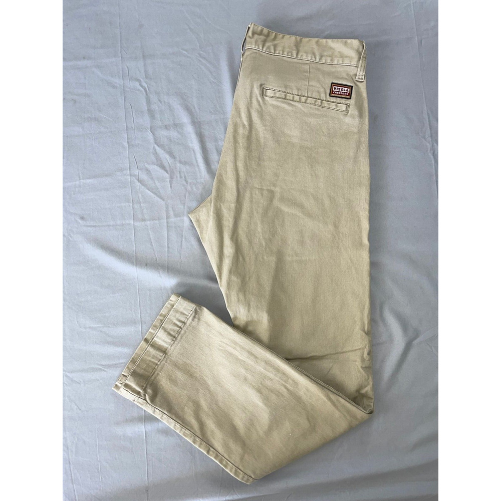 Vissla 'Port' Slim Fit Stretch Poly-Cotton Chino Pants. Beige, Men's 32X29. GUC!